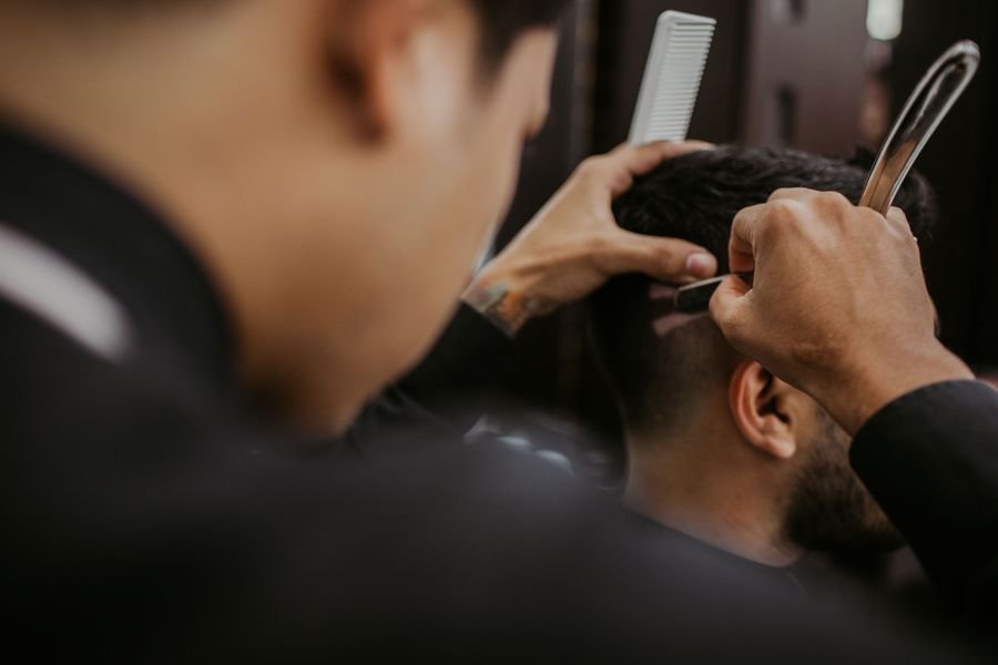 Kids' haircut at Fanatics Barbershop