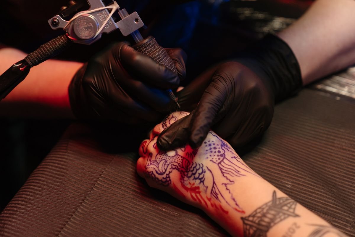 Representative photo &mdash; Detail work on the hand
